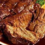 Crockpot Ham, Green Beans and Potatoes